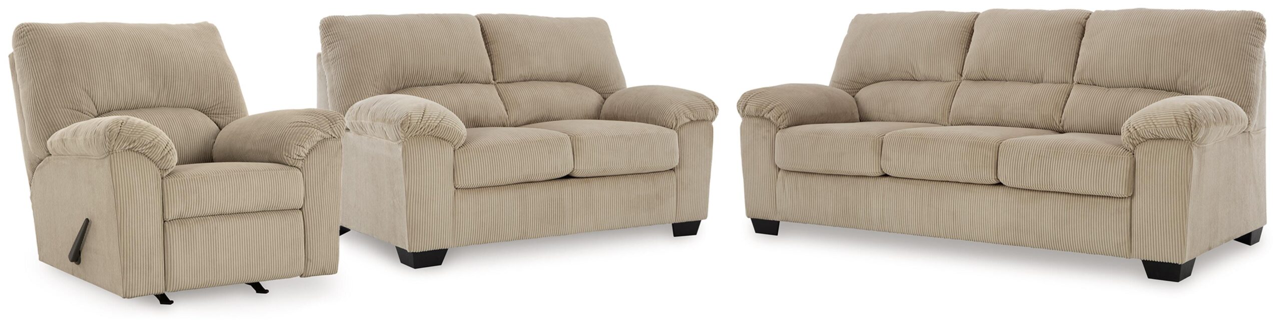 beca66d7a123198e5b1ebed8f9ce5622 SimpleJoy Sofa, Loveseat and Recliner - Image 1
