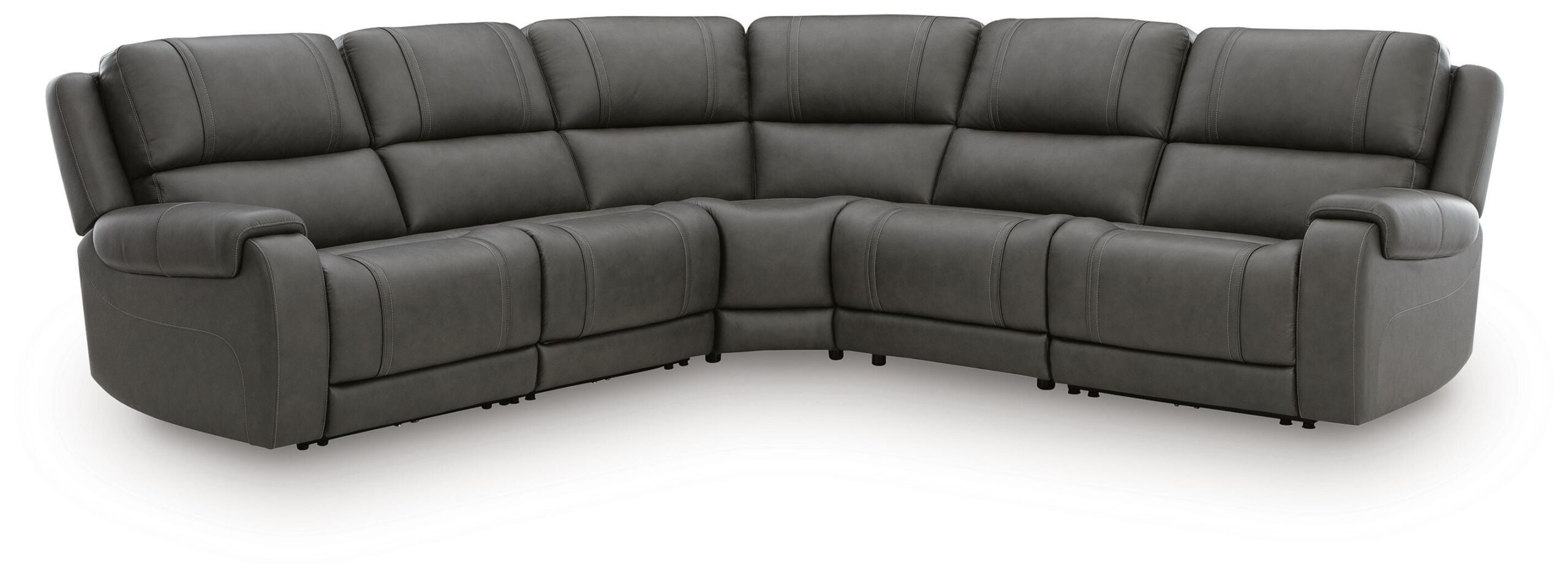 c3b2aa0628b6f42d648f54bf2e614d35 5Z - Pittson 5-Piece Power Reclining Sectional - Image 1