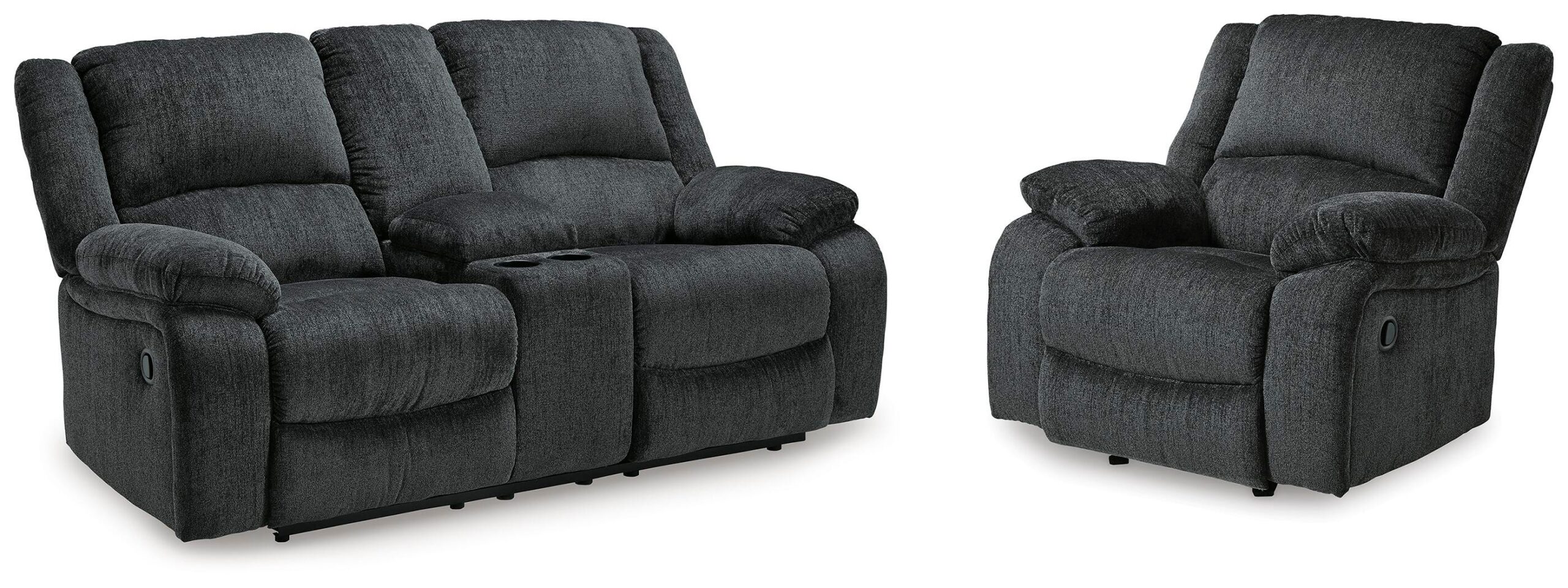 cc0a5737aa666bc7b319c18a9767ec6d Draycoll Reclining Loveseat with Console and Recliner - Image 1