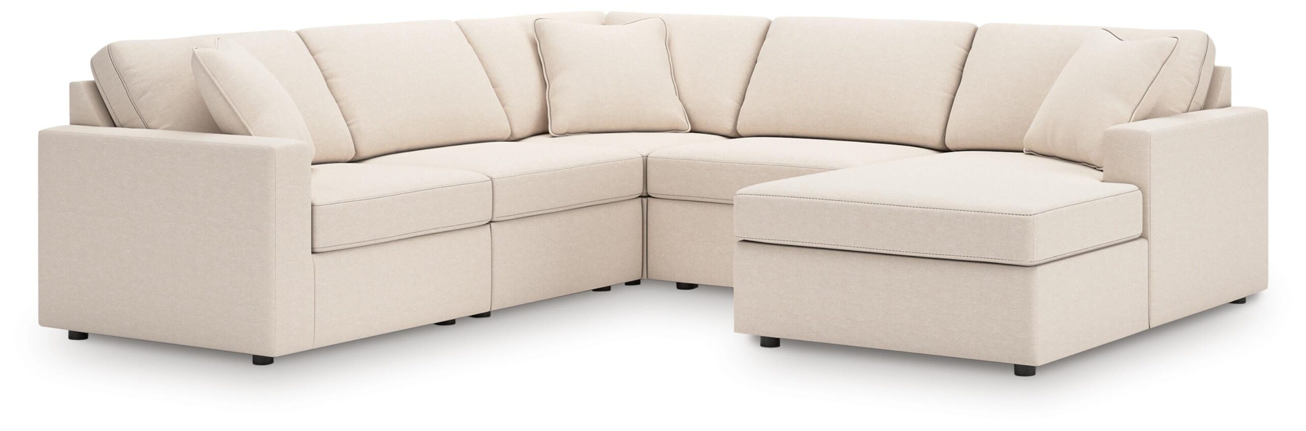cc5865cb3615fc33e809a34e5cde757f Modmax 5-Piece Sectional with Chaise - Image 1