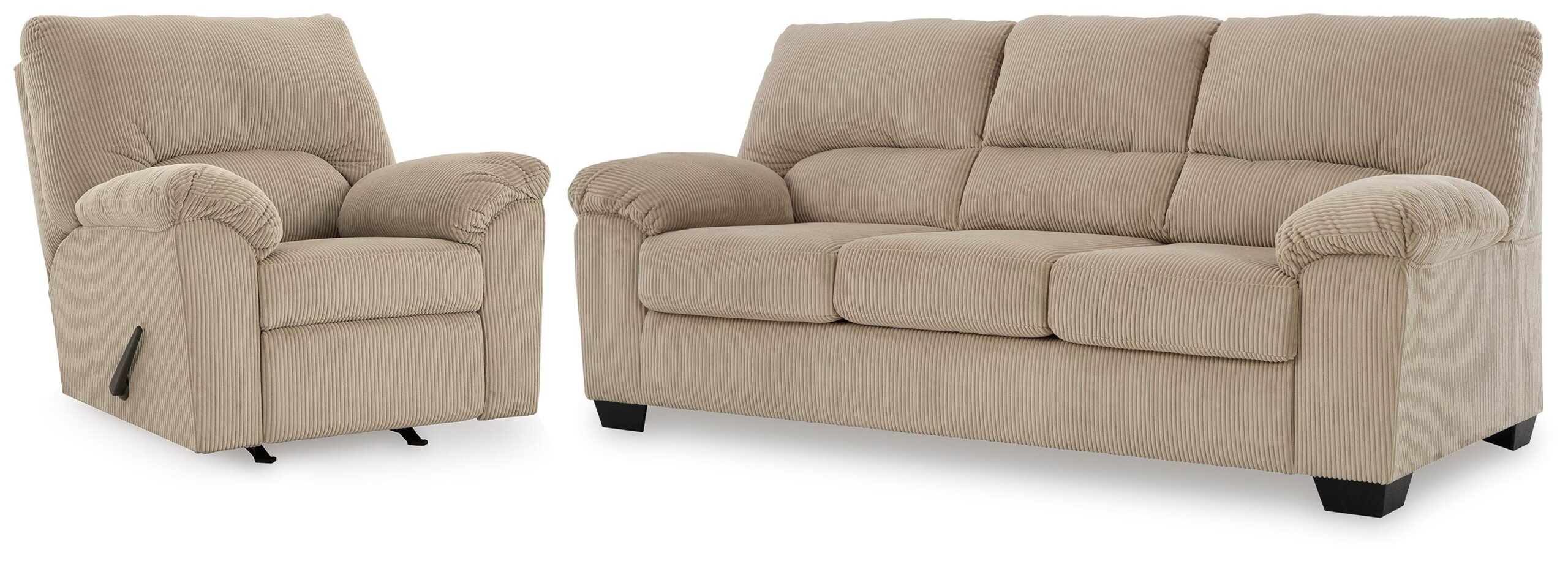 cffcda0a0fd5e6fb4dc3691c6b9741f2 SimpleJoy Sofa and Recliner - Image 1