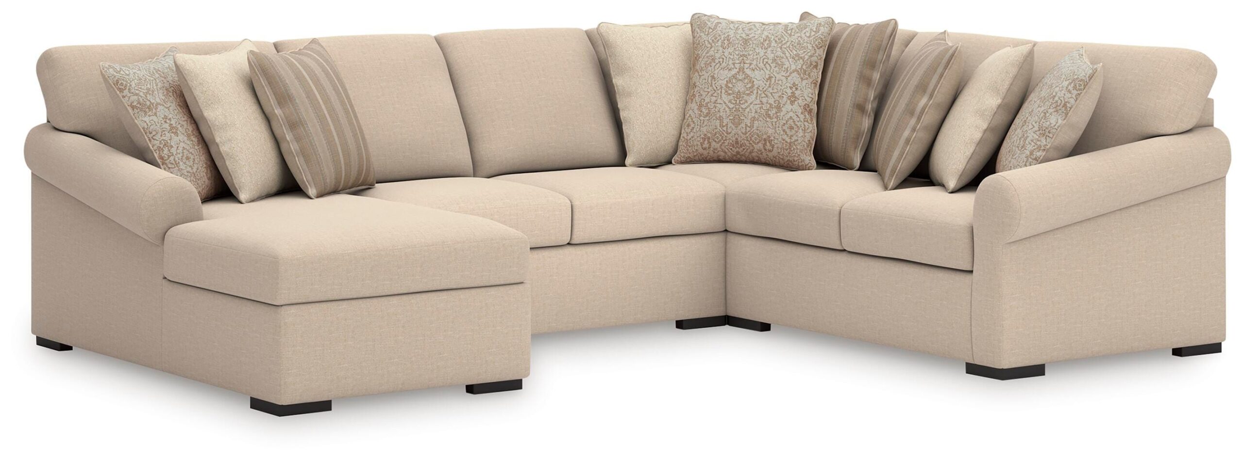 d3109a8b88584fcfad314d867a77bbad LadyMae 4-Piece Sectional with Chaise - Image 1