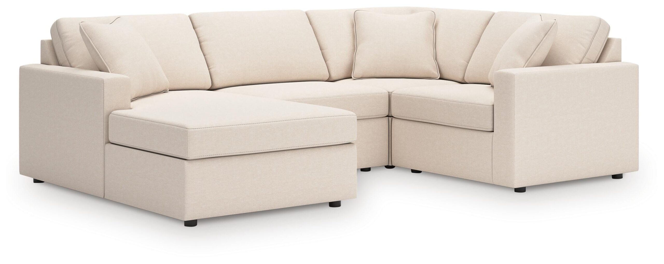 d529a758462b94e3714cac5f2139ebc8 Modmax 4-Piece Sectional with Chaise - Image 1