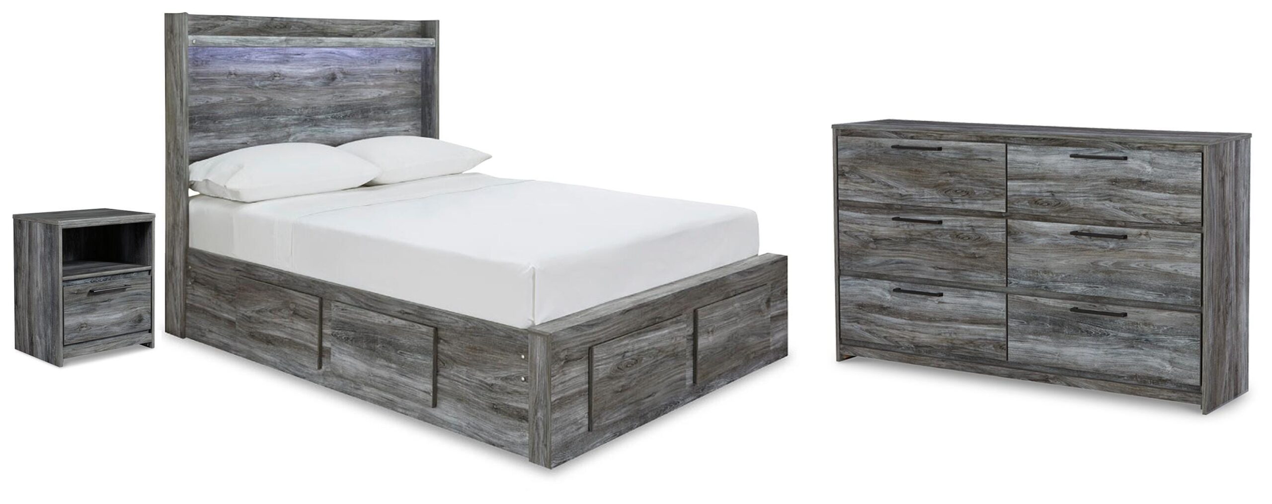 d5ff24802f796b5ca3ea9cdf4956de5f Baystorm Full Panel Storage Bed, Dresser and Nightstand - Image 1