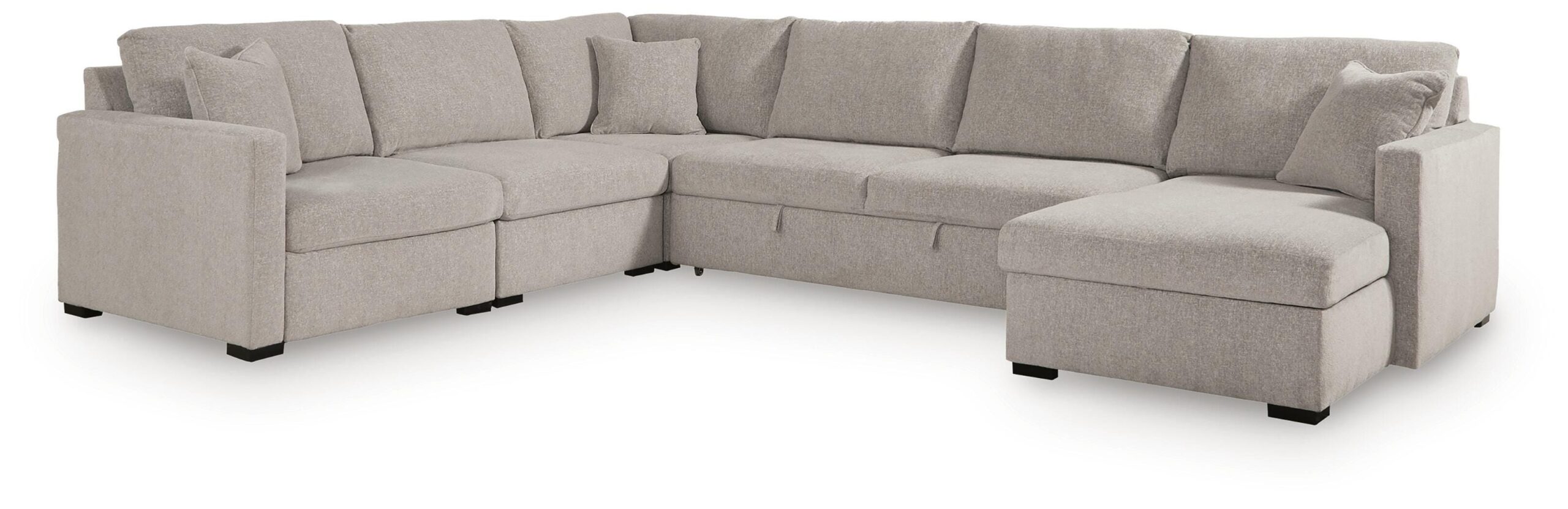 db76857cda4a757507eff772b3d80b46 ModMax Luxe 5-Piece Sectional with Chaise and Pop Up Sleeper - Image 1