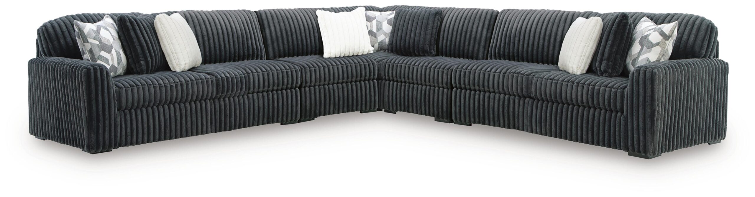 db898bafade74b6eb730c269fb88e6ff Midnight-Madness 5-Piece Sectional - Image 1