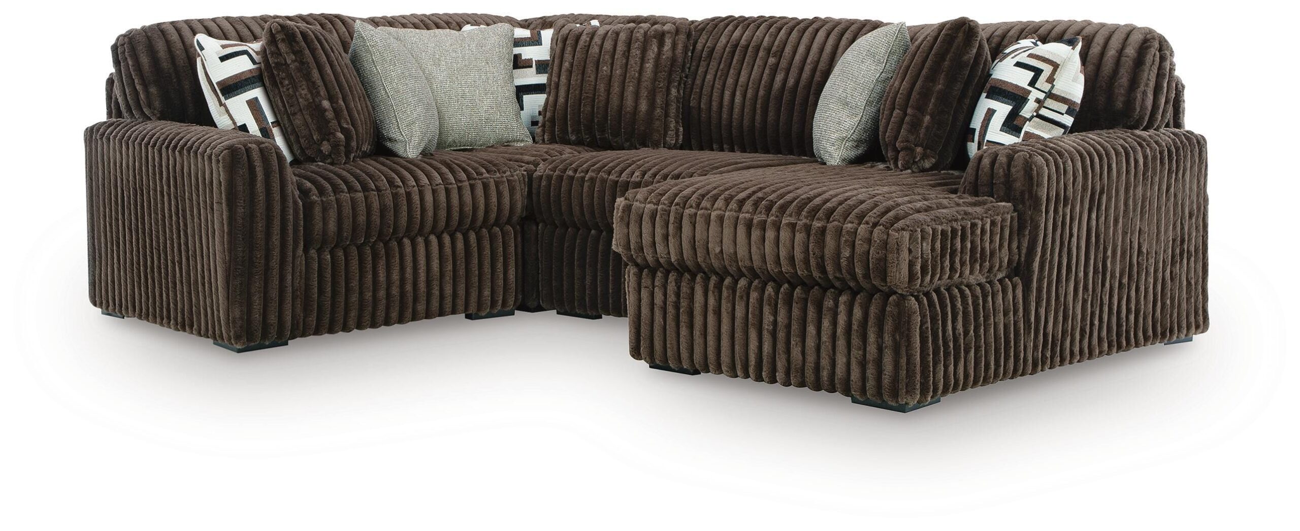 dd353ad3c7ade63cd8fbcd284d4e9199 Midnight-Madness 4-Piece Sectional with Chaise - Image 1