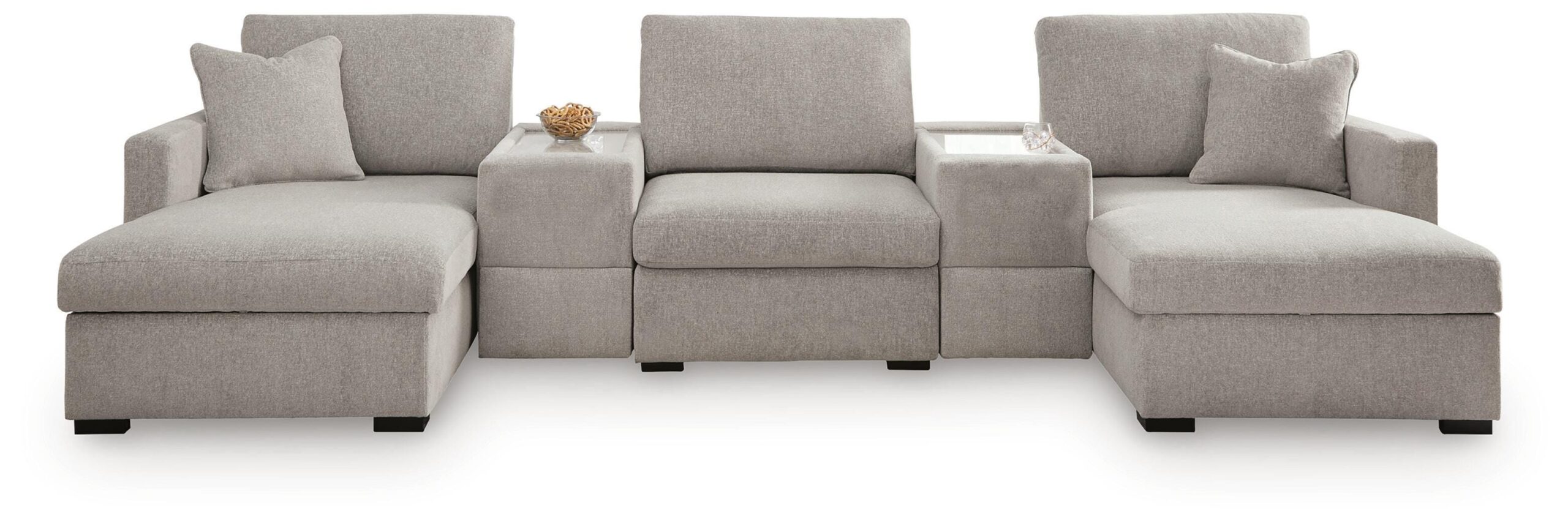e389866f75e7bbc9d29e15ff1df89abb ModMax Luxe 5-Piece Double Chaise Sectional with Storage Consoles - Image 1
