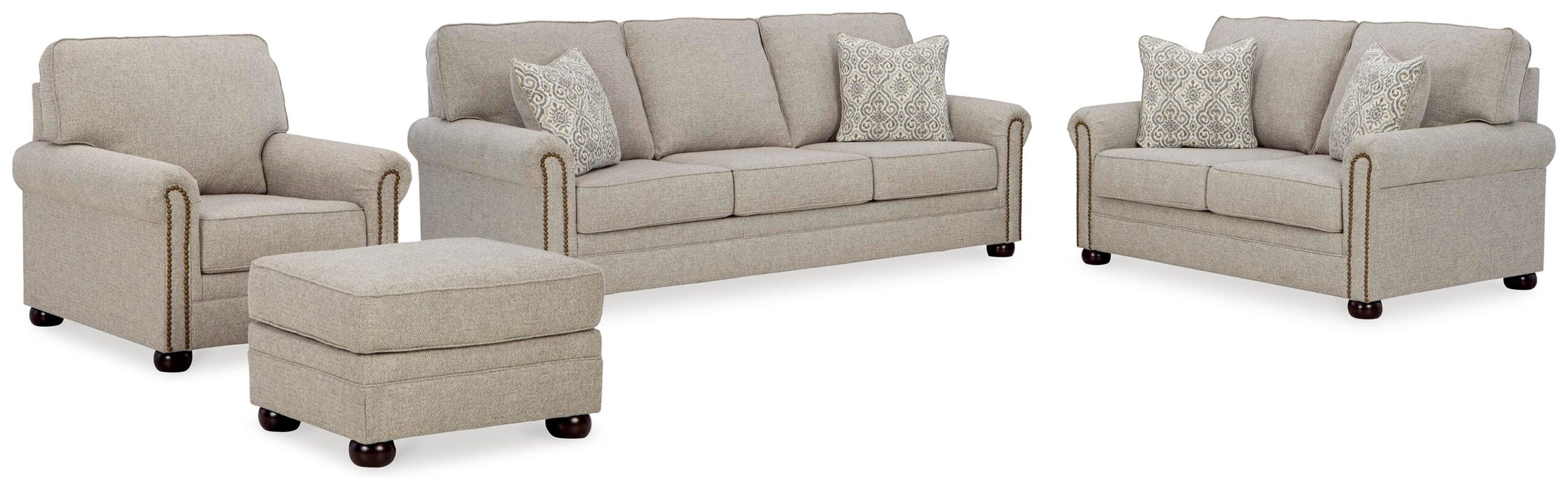 e445eca4917f514d882b0cb8b3d0ba9f Gaelon Sofa, Loveseat, Chair and Ottoman - Image 1