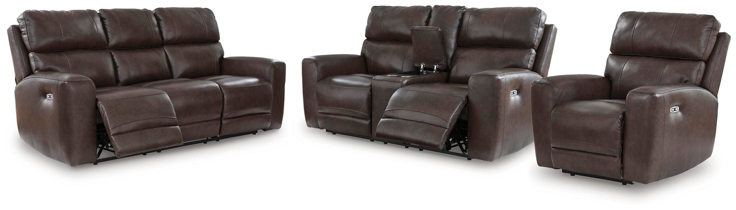 e6a3a3ec945b0245076fd013ba6bdda2 Crossplex Power Reclining Sofa, Loveseat and Recliner - Image 1