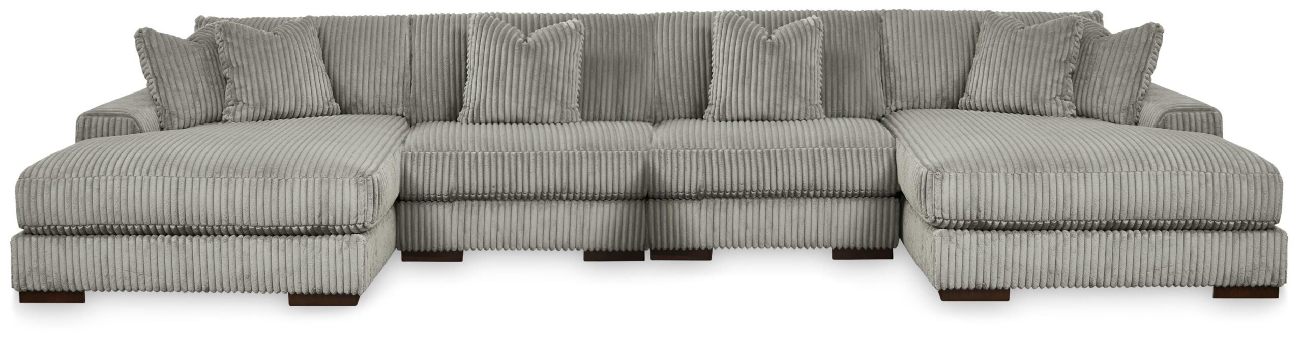 e6dcc51f2435f0b05e211fe99dc44a02 Lindyn 4-Piece Sectional with Double Chaise - Image 1