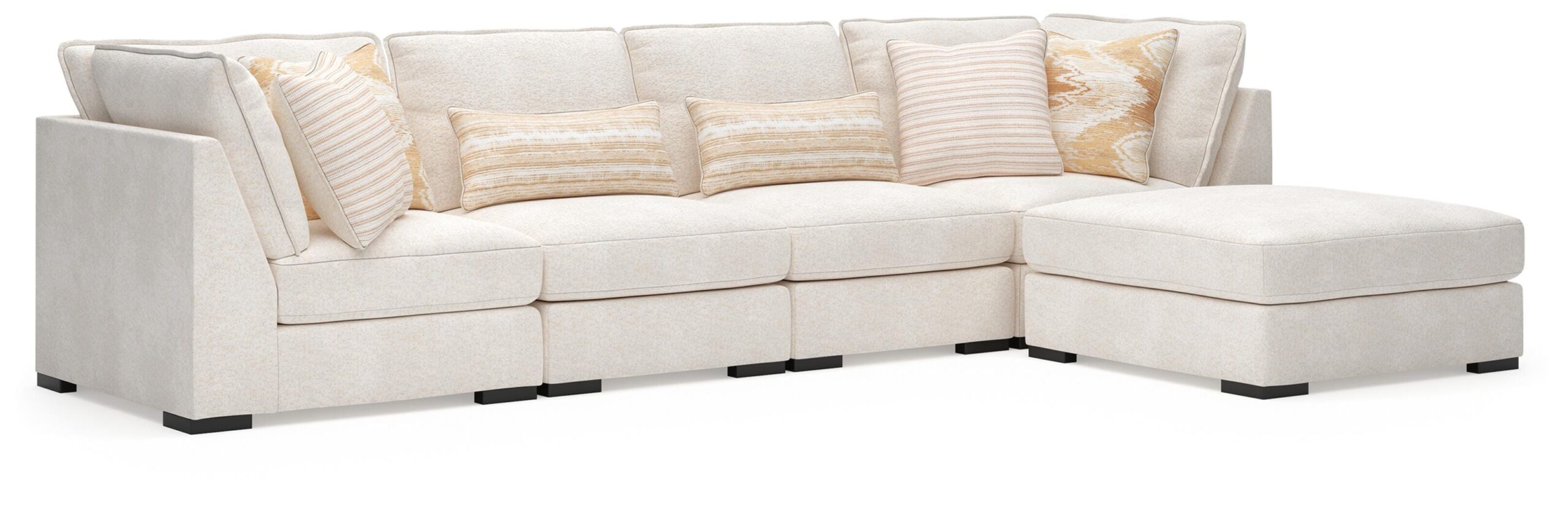 e81b11b37c94f8acdc8caa0e5e2c13a4 Donelson Creek 4-Piece Sectional and Ottoman - Image 1