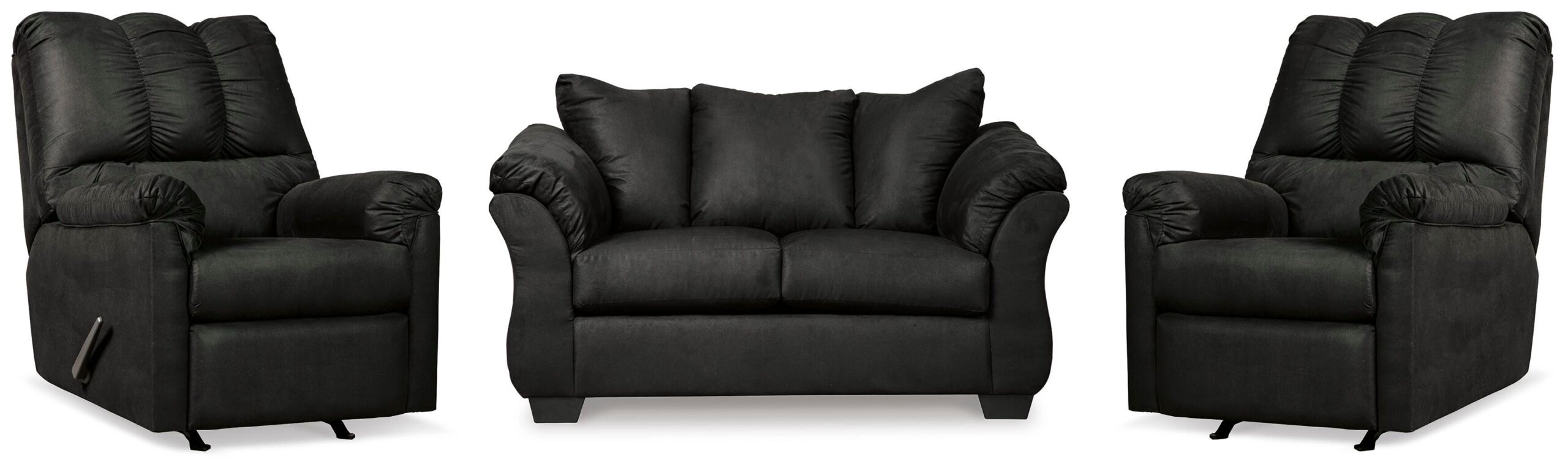 eb8673436e5854b1f458969200fd1251 Darcy Loveseat and 2 Recliners - Image 1