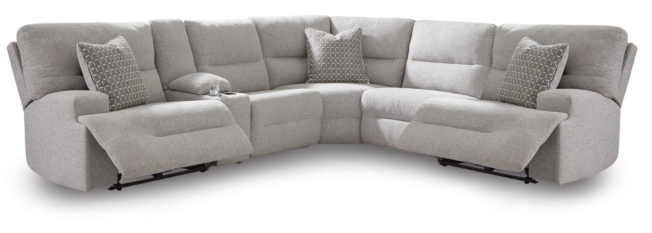 eec05b42d0ad89d2f5c379fb07972d13 Acklen Place 6-Piece Power Reclining Sectional - Image 1