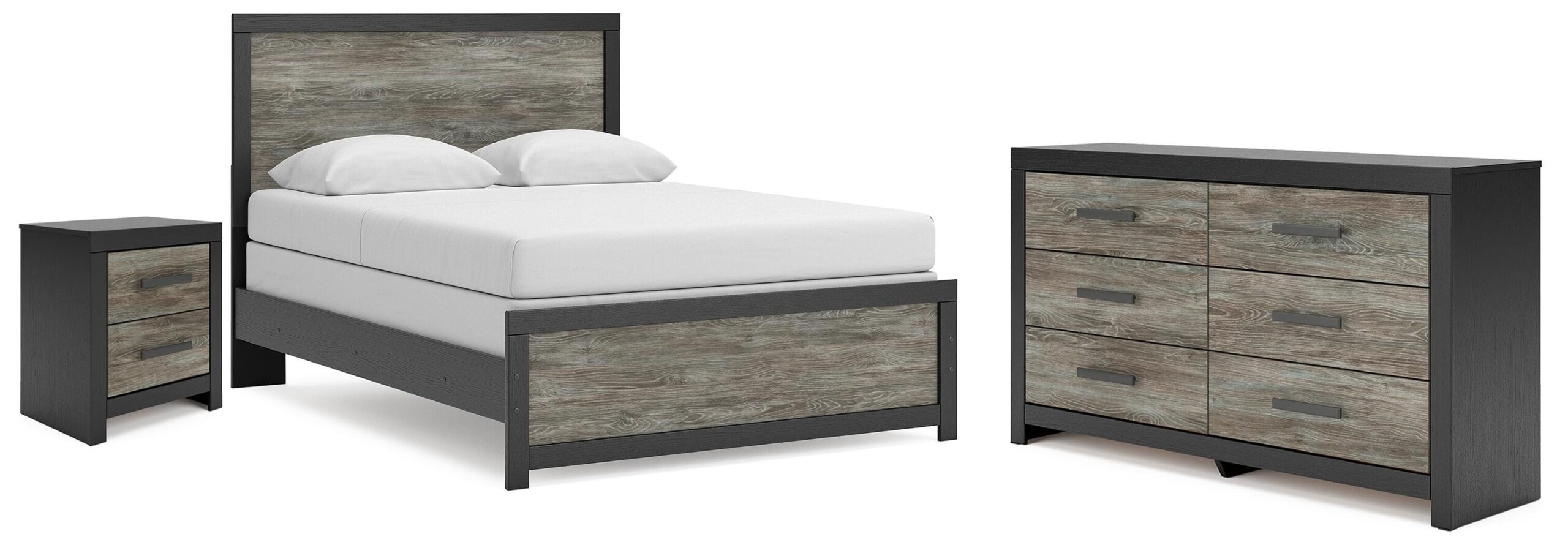 f12e072cb2588b23a465e096ed95dc50 Broachmyn Queen Panel Bed, Dresser and Nightstand - Image 1