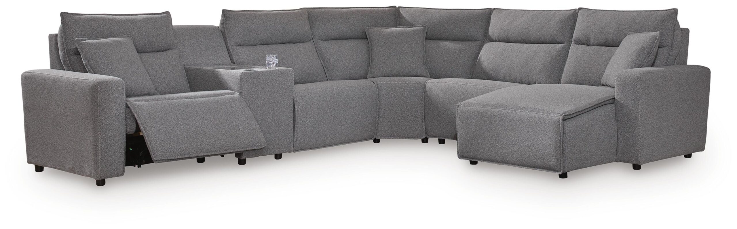 f713e893bd5098ffd5a0b1504cda7ecd Modmax II 6-Piece Power Reclining Sectional with Chaise and Console - Image 1