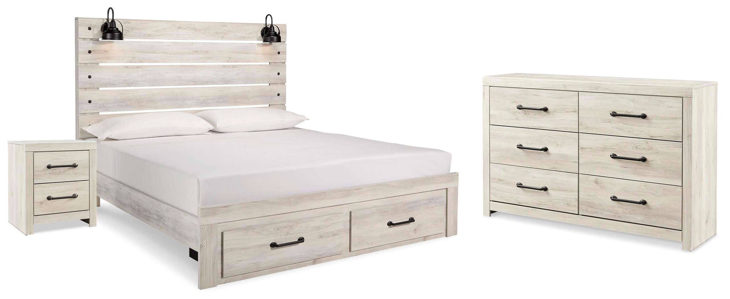 f72aad2986daf1d7b3f466321a6ca595 Cambeck King Panel Storage Bed, Dresser and Nightstand - Image 1