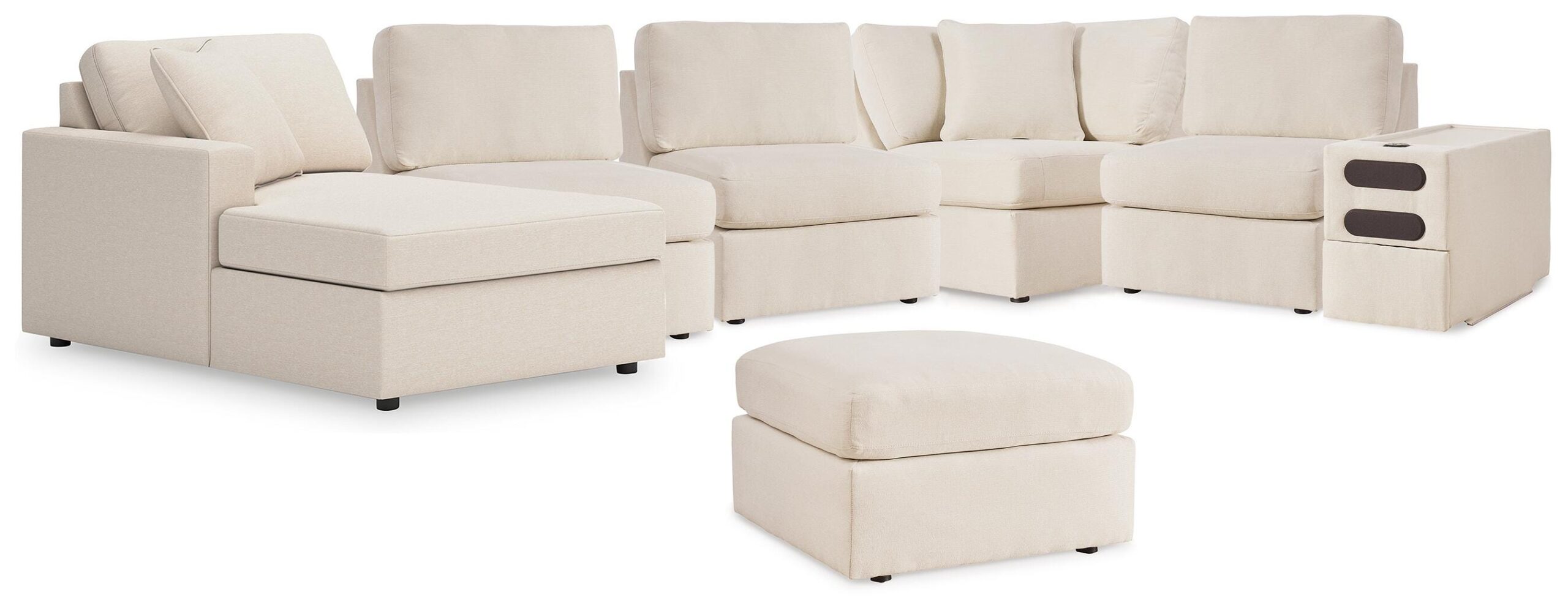 fb3f2f5ba411102894c09ca7637d5831 Modmax 6-Piece Sectional with Chaise and Ottoman - Image 1