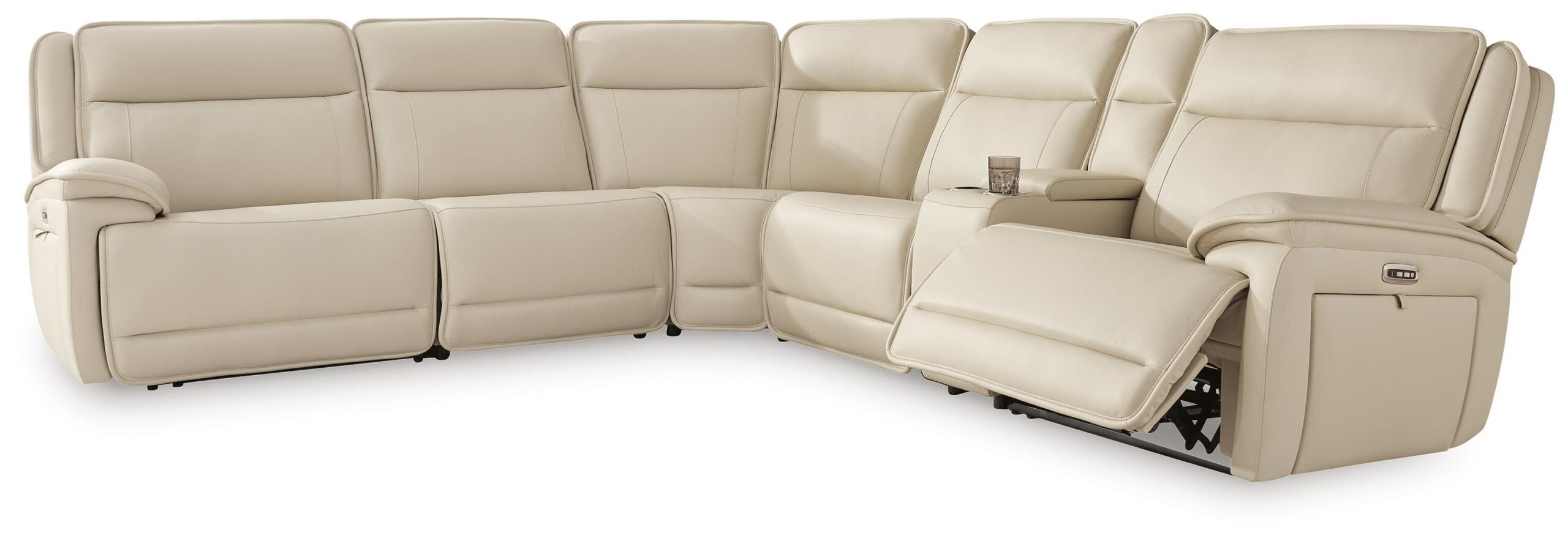 fd094f990df77c25975ea2b410de72aa Double Deal 6-Piece Power Reclining Sectional - Image 1