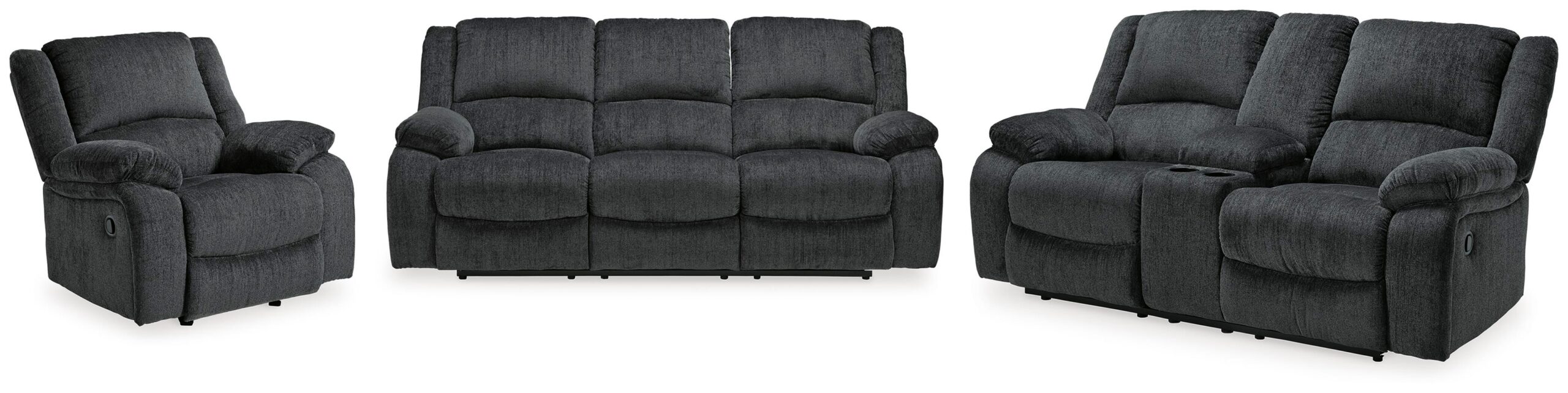 fd1f78d4b69d43b061575a930d9e63fd Draycoll Reclining Sofa, Loveseat and Recliner - Image 1