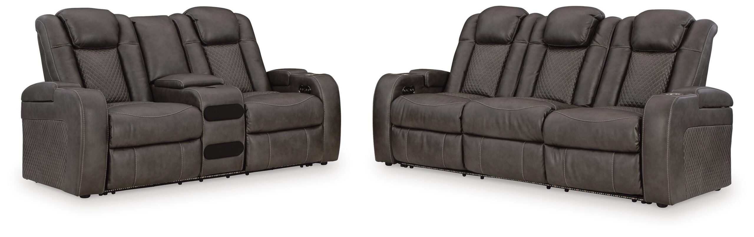fd2aebc592d4ce14a9fed1baab38906e Fyne-Dyme Power Reclining Sofa and Loveseat - Image 1
