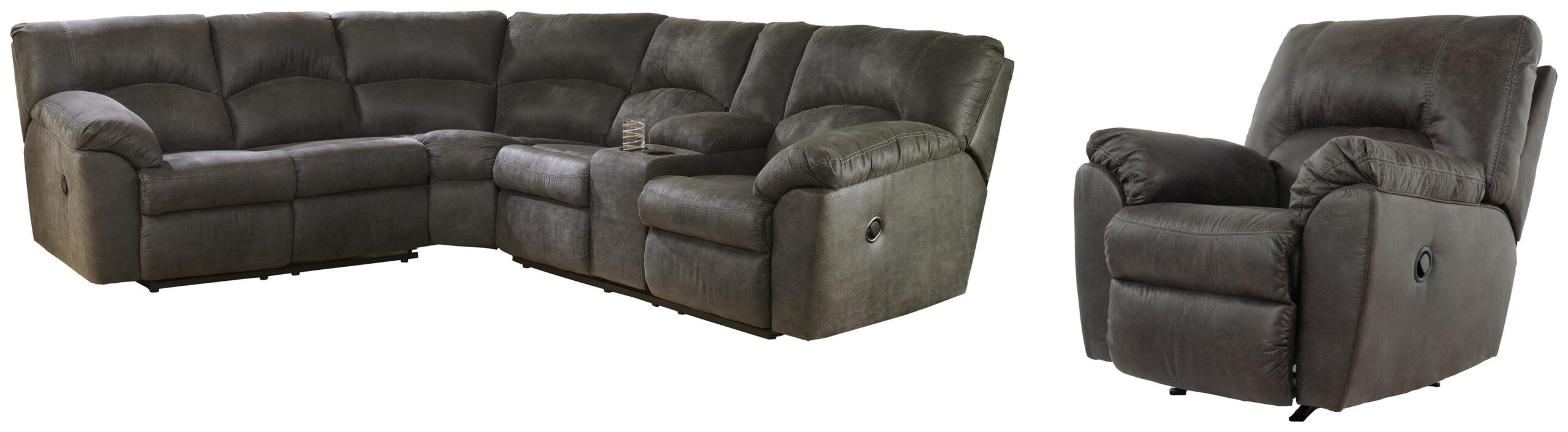 fe4b6090736e1ca0e7776d199ef251c6 Tambo 2-Piece Sectional with Recliner - Image 1