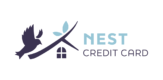 Logo for Nest Credit Card with bird and house icons.